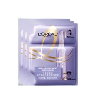 欧莱雅 L'OREAL 蒸汽发膜(加热修护干枯补水改善毛躁女) 玻尿酸水光盈润 20ml+40g/包