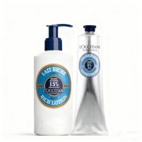欧舒丹 L'OCCITANE 乳木果套装礼盒 手霜+身体乳 150ml+250ml 配专柜礼盒礼袋
