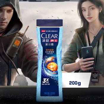 清扬 CLERA 沐浴露 200G*1瓶装  男士平衡控油 活力运动