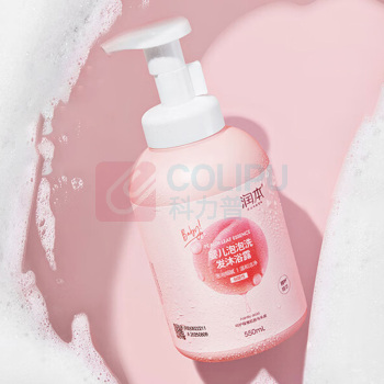 润本 RUNBEN 婴儿泡泡洗发沐浴露 550ml