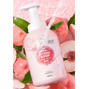 润本 RUNBEN 婴儿泡泡洗发沐浴露 550ml