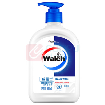 威露士 Walch 健康抑菌洗手液丝蛋白 健康抑菌 525ml/瓶 12瓶/箱 (新老包装随机)