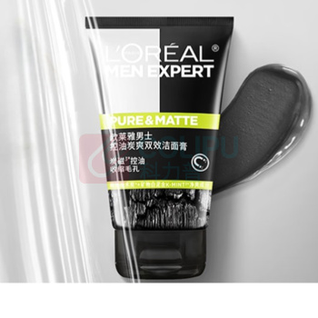 欧莱雅 L'OREAL 洁面膏 控油炭爽双效 100ml