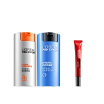 欧莱雅 L'OREAL 补水控油保湿乳 淡纹保湿 醒肤露50ml+滋润乳50ml