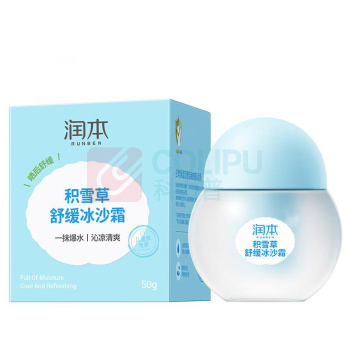 润本 RUNBEN 积雪草舒缓冰沙霜 50g 儿童宝宝面霜四季水润保湿换季面霜