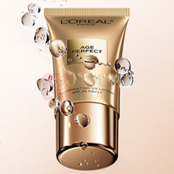 欧莱雅 L'OREAL 防晒霜 金致牡丹 30ml SPF35 粉妍防晒乳隔离霜美白(配礼袋)