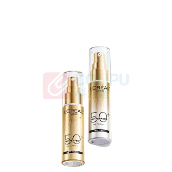 欧莱雅 L'OREAL 防晒霜 小金管 30ml*2 隔离护肤 新老包装随机发(配礼袋)