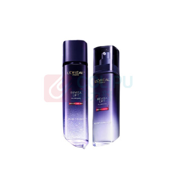 欧莱雅 L'OREAL 复颜玻色因水乳礼盒 淡纹提亮 淡纹提亮 补水保湿紧致 护肤套装