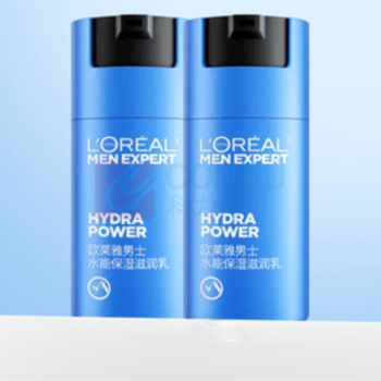 欧莱雅 L'OREAL 男士水能保湿滋润乳 50ml*2