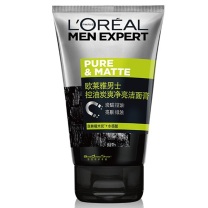 欧莱雅 L'OREAL 男士洁面膏 (控油炭爽净亮) 100ml/瓶