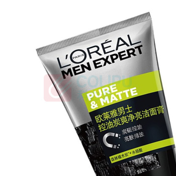 欧莱雅 L'OREAL 男士洁面膏 (控油炭爽净亮) 100ml/瓶