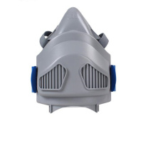3M 面具 7772CN 硅质半面型单滤盒面具(中) 1个装 (灰色)