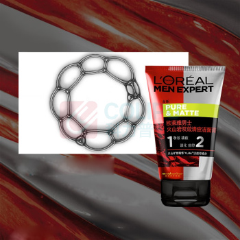 欧莱雅 L'OREAL 男士火山岩双效清痘洁面膏 100ml