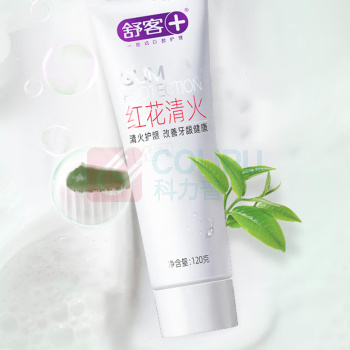 舒客 Saky 红花清口火牙膏120克*4支 薄荷香型