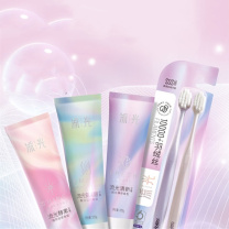 舒客 Saky 牙膏牙刷3+2流光溢彩护齿礼盒家庭套装 SK0021 牙膏120g*3+牙刷*2