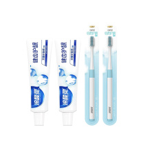 冷酸灵 健齿护龈双重抗敏感牙膏牙刷组合 LSL-0003 牙膏185g*2 牙刷*2