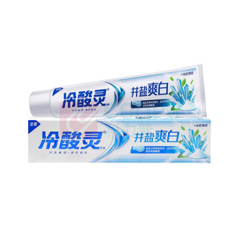 冷酸灵 牙膏井盐爽白抗敏感 冰爽薄荷 全新 220g