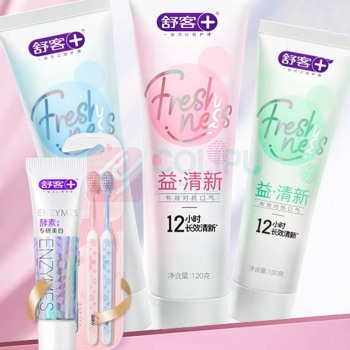 舒客 Saky 牙膏 SK0059 悠净清新益生菌 120g*3(莓莓+薄荷+鲜果)