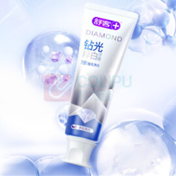 舒客 Saky 钻光粹白牙膏 净白薄荷香型 120克