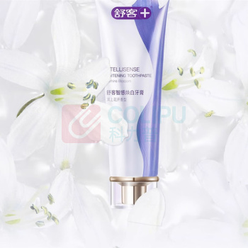 舒客 Saky 智感焕白牙膏清新口气分解牙渍抵御色素 茉莉香型 120g