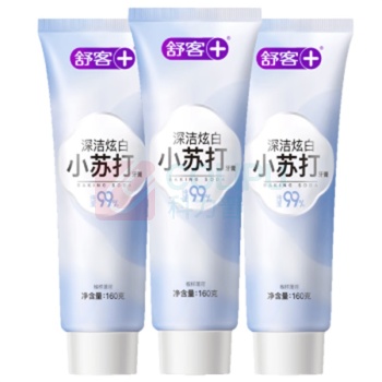 舒客 Saky 99%纯度小苏打牙膏(薄荷味)*3新老包装随机发货 160g*3