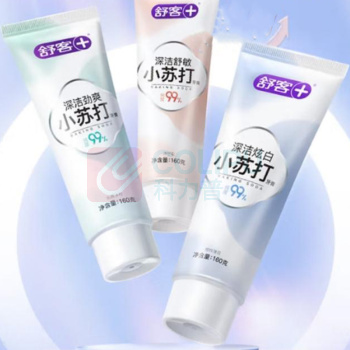 舒客 Saky 99%纯度小苏打牙膏(薄荷味)*3新老包装随机发货 160g*3