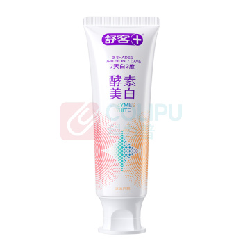 舒客 Saky 美白酵素牙膏 白桃香型 120g/支 36支/箱 新老包装随机