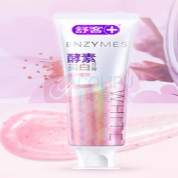舒客 Saky 天然酵素牙膏 美白牙齿去黄去渍 新老包装随机发 120g 星沙樱花