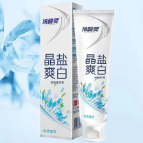 冷酸灵 双重抗敏感牙膏 晶盐爽白 130g/组