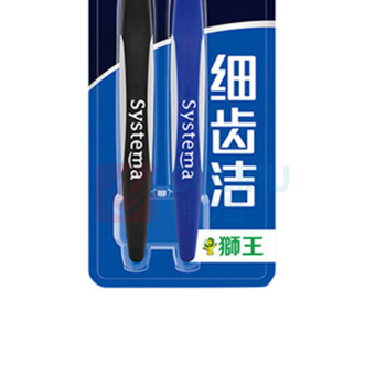 狮王 Lion 细齿洁炭能量牙刷 / 2支/卡 48卡/箱 (新老包装随机发货)
