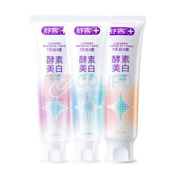 舒客 Saky 美白酵素牙膏 (樱花+白桃+青柠) 120g*3