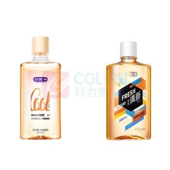 舒客 Saky 专研抑菌漱口水 500ML (天然鲜橙+清凉薄荷)*2瓶 (不同包装随机)