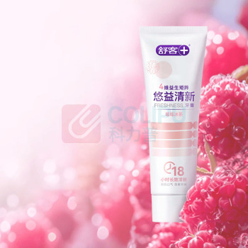 舒客 Saky 牙膏 (莓莓冰茶) 120g 悠净清新益生菌牙膏