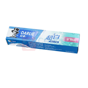 好来 牙膏 (超白矿物盐) 140g/支 72支/箱 (新老包装交替发货,老包装品牌为黑人)