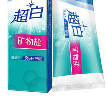 好来 牙膏 (超白矿物盐) 140g/支 72支/箱 (新老包装交替发货,老包装品牌为黑人)