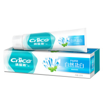 纳爱斯 自然盐白牙膏 白盐薄荷香型 200g/支 48支/箱 新老包装交替发货