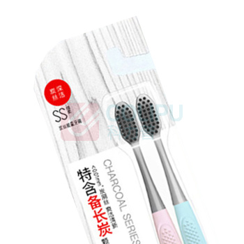 舒客 Saky 炭丝能量软毛护龈牙刷情侣装 两支装/组 48组/箱