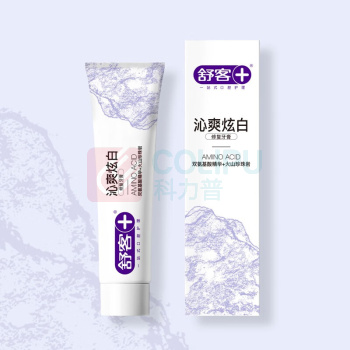 舒客 Saky 牙膏 LM00076 138g  沁爽炫白双氨基酸精华火山珍珠岩修复