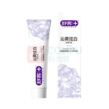 舒客 Saky 牙膏 LM00076 138g  沁爽炫白双氨基酸精华火山珍珠岩修复
