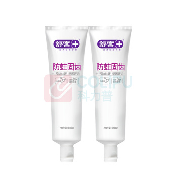 舒客 Saky 防蛀固齿牙膏 SK0001 140g*2  (新旧包装随机发货)
