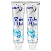 冷酸灵 牙膏 晶盐爽白竖式 130克*2支