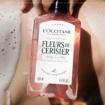 欧舒丹 L'OCCITANE 沐浴润肤套装新版 甜蜜樱花香 沐浴露250ml+润肤露250ml -新版