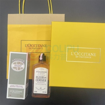欧舒丹 L'OCCITANE 套装礼盒 身体护理 美肤油100ml+樱花沐浴露250ml 配礼盒礼袋