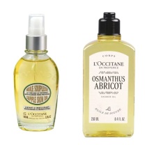 欧舒丹 L'OCCITANE 身体护理套装礼盒 沐浴露 甜扁桃美肤油100ml+云中月桂沐浴油250ml 配礼盒礼袋