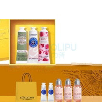 欧舒丹 L'OCCITANE 护手霜樱花+白色薰衣草+乳木果30ml*3礼盒套装