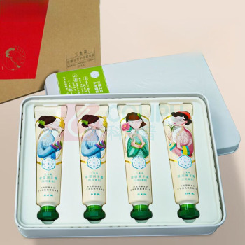 三生花 护手霜礼盒 山茶花+桂花+兰花 4支装 共160g