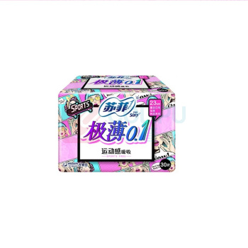 苏菲 SOFY 卫生巾 极薄0.1日用 极薄0.1日用 230mm 30片/包