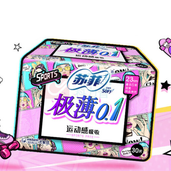 苏菲 SOFY 卫生巾 极薄0.1日用 极薄0.1日用 230mm 30片/包