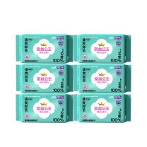 全棉时代 PURCOTTON 奈丝公主100棉纱抑菌卫生巾 360mm,4片/包*6包 (802-DKH-00012)