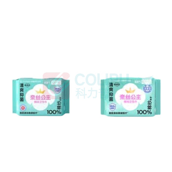 全棉时代 PURCOTTON 奈丝公主100%棉纱系列抑菌卫生巾 250MM,10片/包*4包 (802-DKH-00010)